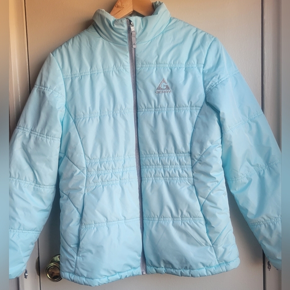 Aqua and Gray Kids Jacket - Picture 5 of 13